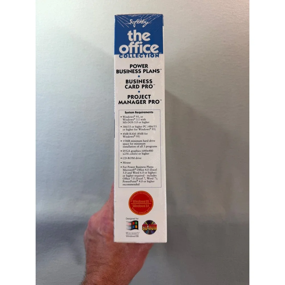 SoftKey The Office Collection 3 Windows 95 3.1 Big Box PC Software Sealed
